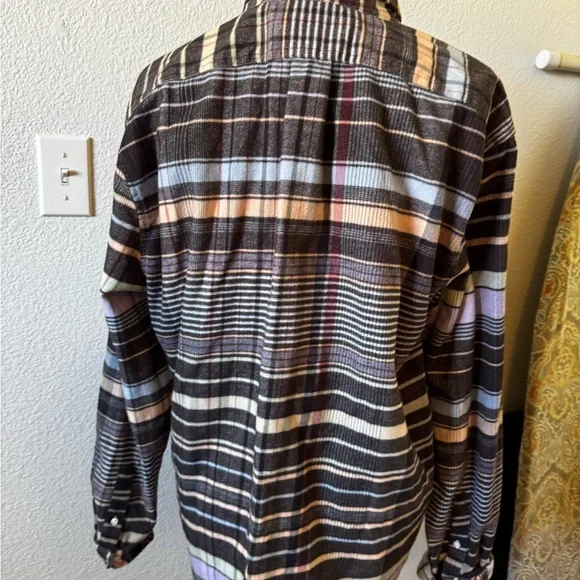 J. Crew Multicolor Striped Casual Button-Down Shirt - Brown Base - Picture 5 of 8